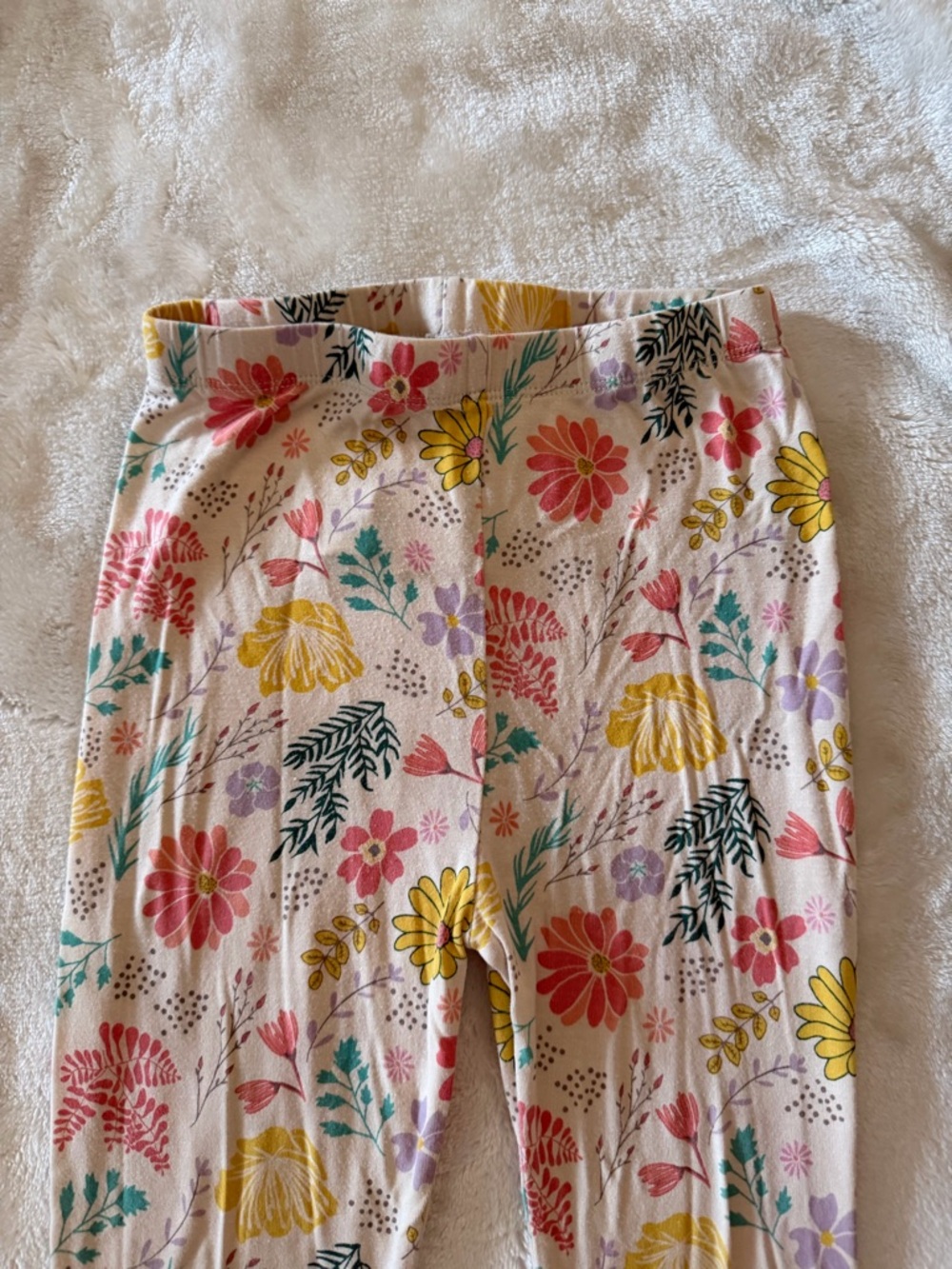 Magnetic Me Floral Long Sleeve Pajama Set - Pink, Yellow, Green - Picture 5 of 8